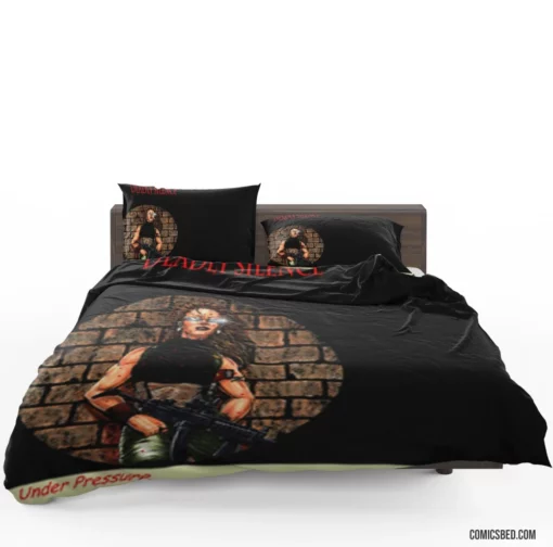 Deadly Silence Eerie Stories Comic Bedding Set