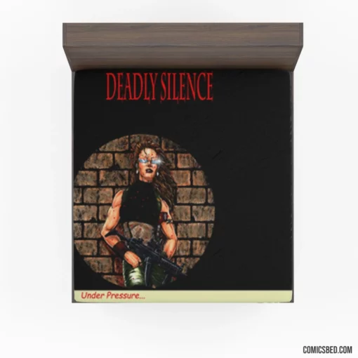 Deadly Silence Eerie Stories Comic Fitted Sheet 1