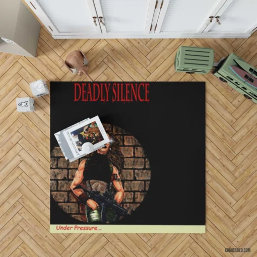 Deadly Silence Eerie Stories Comic Rug