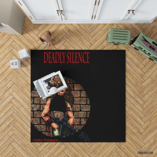 Deadly Silence Suspenseful Chronicles Comic Rug