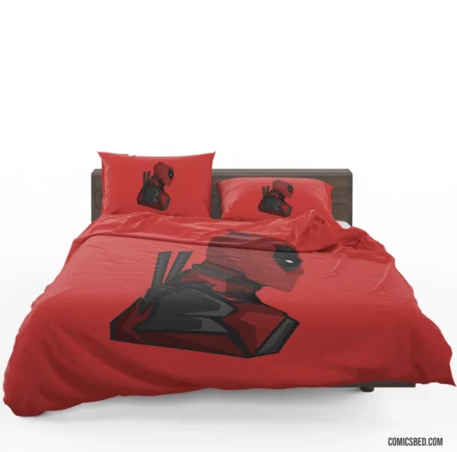 Deadpool Antihero Antics Comic Bedding Set