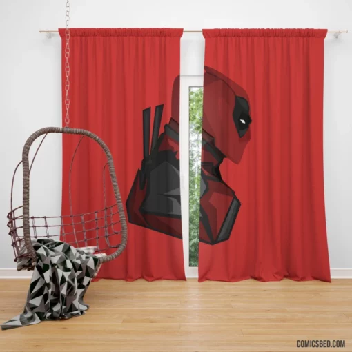 Deadpool Antihero Antics Comic Curtain