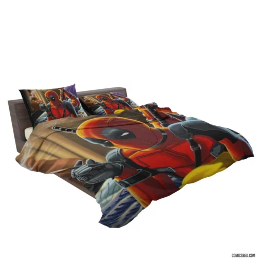 Deadpool Cat Marvel Merc Comic Bedding Set 2