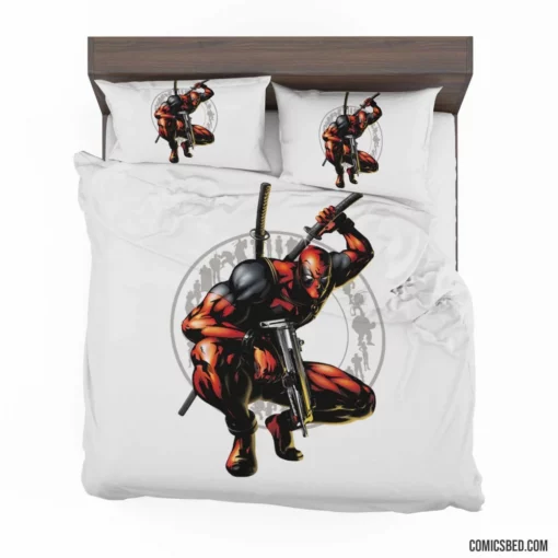 Deadpool Chaotic Antics Continue Comic Bedding Set 1