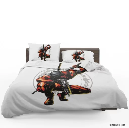 Deadpool Chaotic Antics Continue Comic Bedding Set