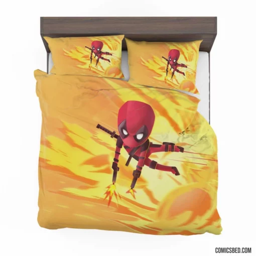 Deadpool Chibi Marvel Merc Comic Bedding Set 1