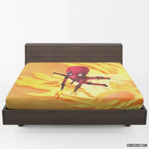 Deadpool Chibi Marvel Merc Comic Fitted Sheet