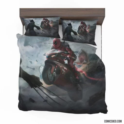 Deadpool Chronicles Marvel Mercenary Hero Comic Bedding Set 1