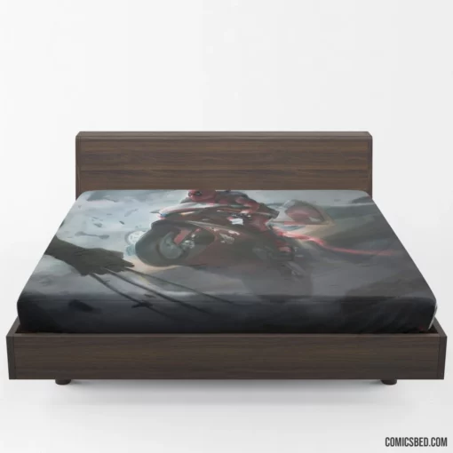 Deadpool Chronicles Marvel Mercenary Hero Comic Fitted Sheet