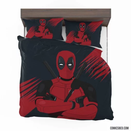 Deadpool Chronicles Marvel Unconventional Hero Comic Bedding Set 1