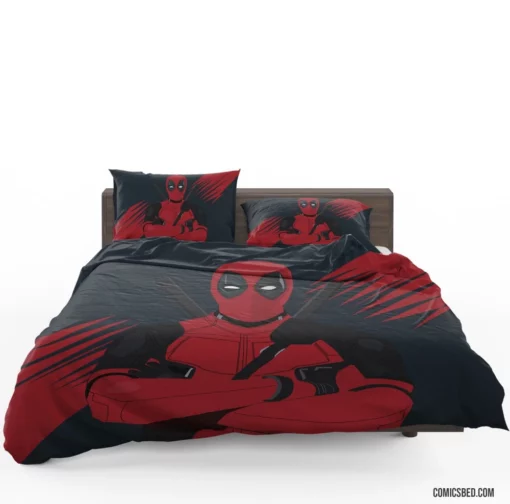 Deadpool Chronicles Marvel Unconventional Hero Comic Bedding Set