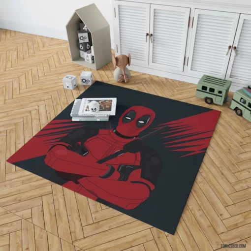 Deadpool Chronicles Marvel Unconventional Hero Comic Rug 1