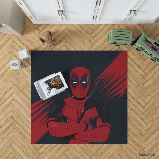 Deadpool Chronicles Marvel Unconventional Hero Comic Rug