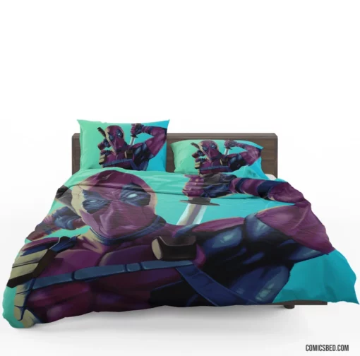 Deadpool Chronicles Marvel Unstoppable Merc Comic Bedding Set