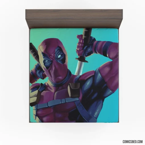 Deadpool Chronicles Marvel Unstoppable Merc Comic Fitted Sheet 1