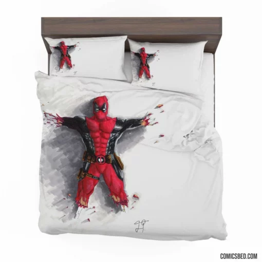 Deadpool Comic Chaos Bedding Set 1