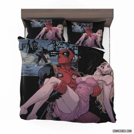 Deadpool Dc Super Hero Comic Bedding Set 1