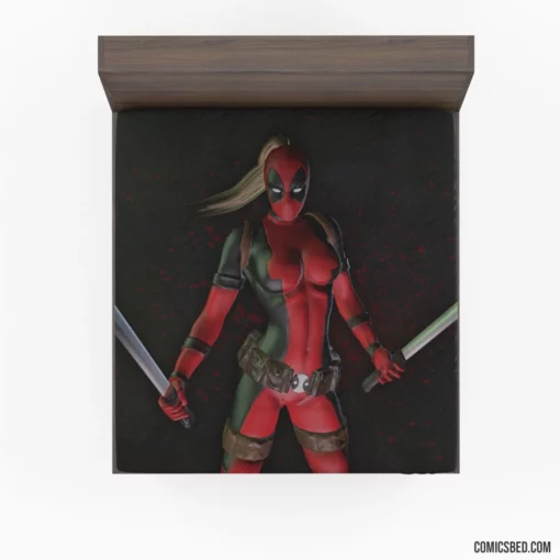 Deadpool Femme Fatale Lady Chronicles Comic Fitted Sheet 1