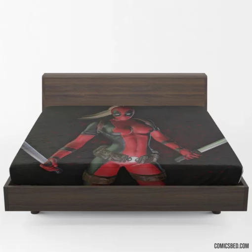 Deadpool Femme Fatale Lady Chronicles Comic Fitted Sheet