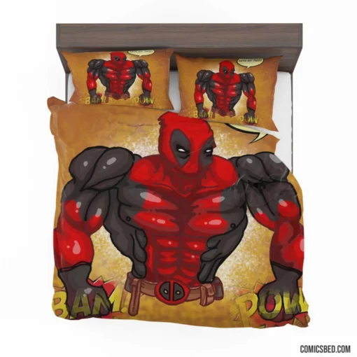 Deadpool Fourth Wall Breaker Comic Bedding Set 1