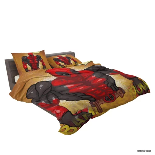 Deadpool Fourth Wall Breaker Comic Bedding Set 2