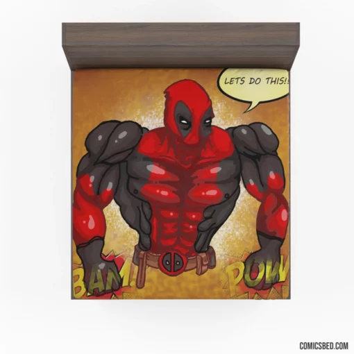 Deadpool Fourth Wall Breaker Comic Fitted Sheet 1