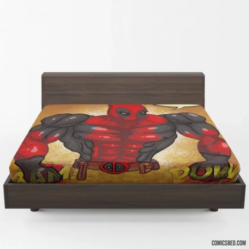 Deadpool Fourth Wall Breaker Comic Fitted Sheet