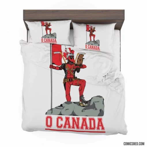 Deadpool Humor & Action Comic Bedding Set 1