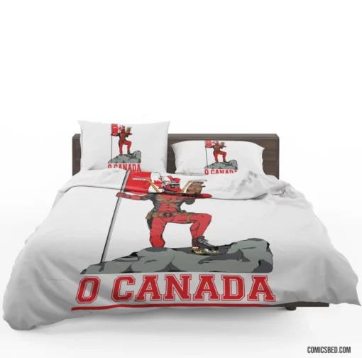 Deadpool Humor & Action Comic Bedding Set