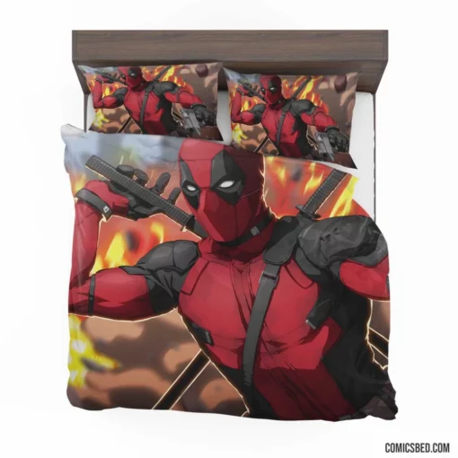 Deadpool Marvel Anti-Hero Comic Bedding Set 1