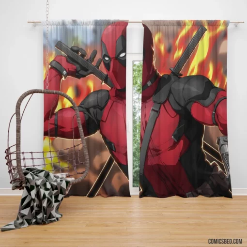 Deadpool Marvel Anti-Hero Comic Curtain