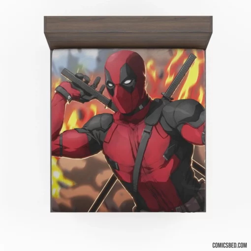 Deadpool Marvel Anti-Hero Comic Fitted Sheet 1