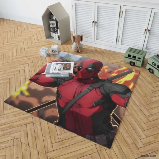 Deadpool Marvel Anti-Hero Comic Rug 1