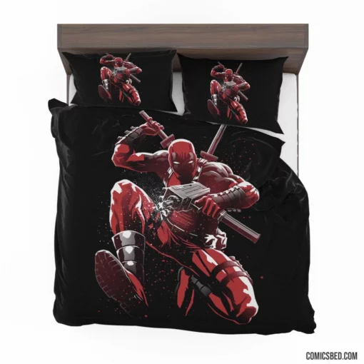 Deadpool Marvel Chaotic Mercenary Comic Bedding Set 1