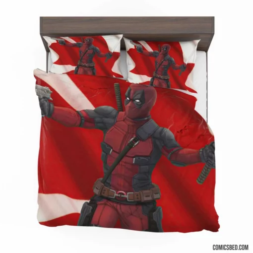 Deadpool Marvel Humorous Adventure Comic Bedding Set 1