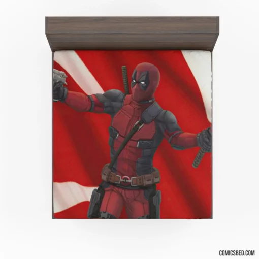 Deadpool Marvel Humorous Adventure Comic Fitted Sheet 1