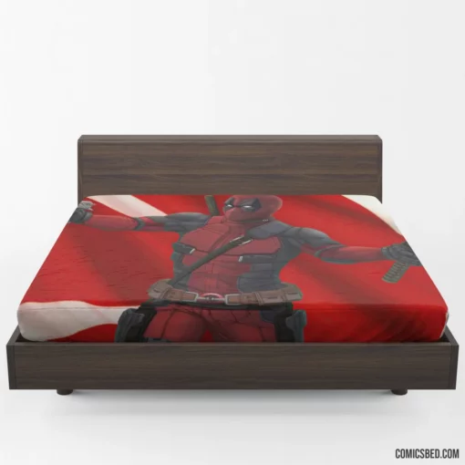 Deadpool Marvel Humorous Adventure Comic Fitted Sheet