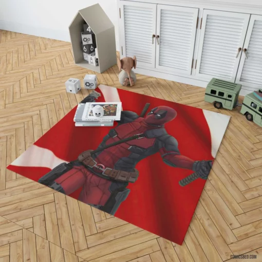 Deadpool Marvel Humorous Adventure Comic Rug 1