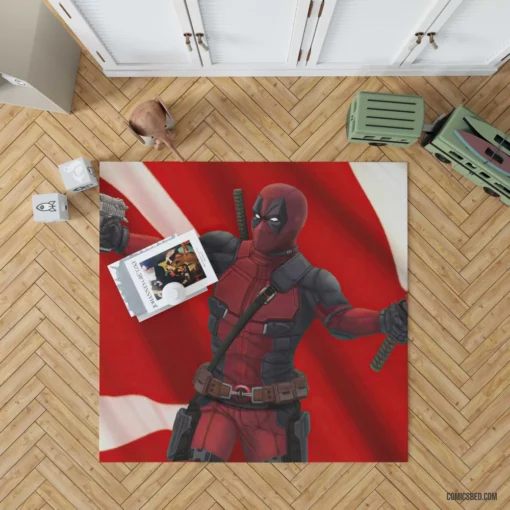 Deadpool Marvel Humorous Adventure Comic Rug