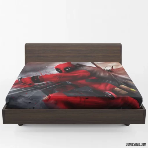 Deadpool Marvel Humorous Merc Comic Fitted Sheet