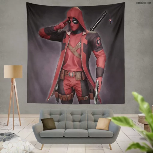 Deadpool Marvel Legacy Unleashed Comic Wall Tapestry