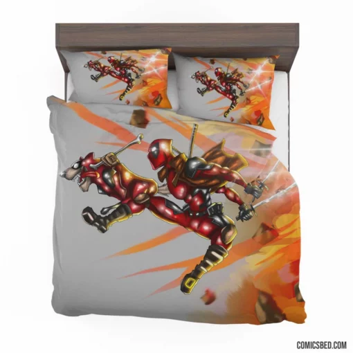 Deadpool Marvel Merc with Attitude Comic Bedding Set 1