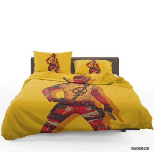 Deadpool Marvel Mercenary Comic Bedding Set