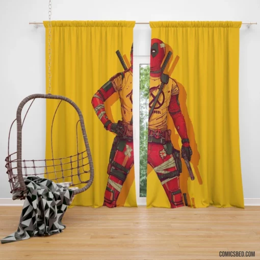 Deadpool Marvel Mercenary Comic Curtain