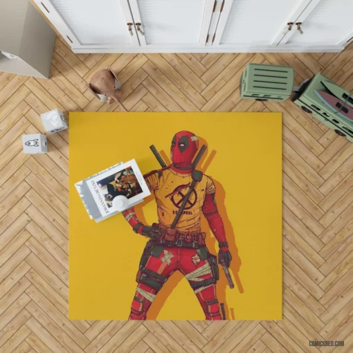 Deadpool Marvel Mercenary Comic Rug