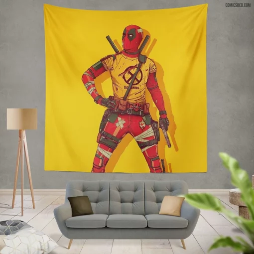 Deadpool Marvel Mercenary Comic Wall Tapestry