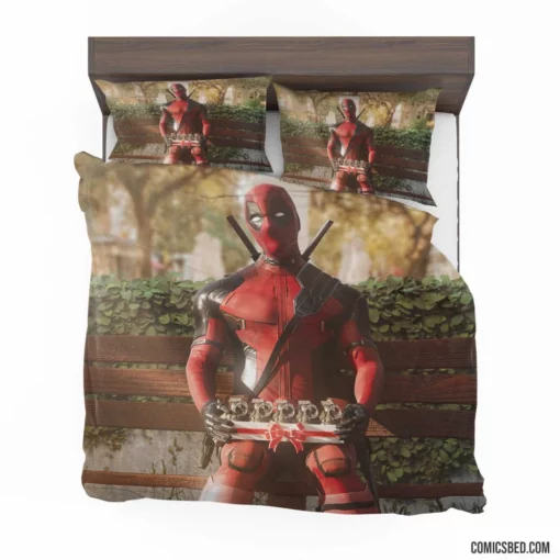 Deadpool Marvel Mercenary Heart Comic Bedding Set 1