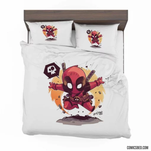 Deadpool Marvel Mercenary Path Comic Bedding Set 1