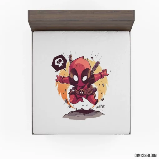 Deadpool Marvel Mercenary Path Comic Fitted Sheet 1