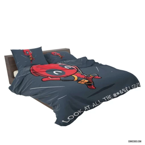 Deadpool Marvel Mercenary Pursuit Comic Bedding Set 2